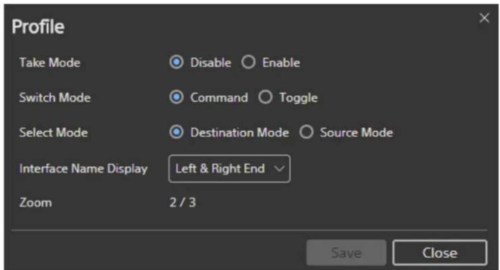 SONY PWS-110NM1 - Modification du mode de fonctionnement du routage et de l'affichage de l'interface - 1