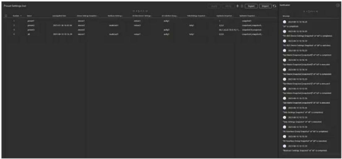 SONY PWS-110NM1 - Configuration des préréglages de données de l'environnement d'utilisation - 1