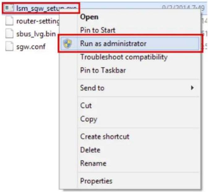 SONY PWS-110NM1 - Démarrage de l'application de configuration de la passerelle S-BUS - 1