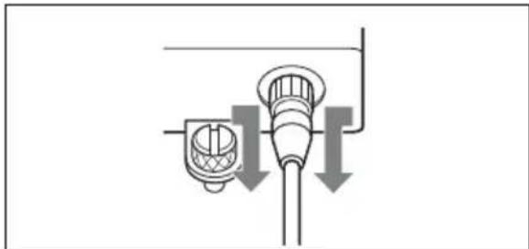 SONY WRR-855S - To remove the power cable - 1
