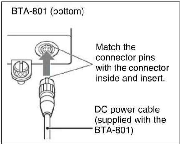SONY WRR-855S - To connect the power cable - 1