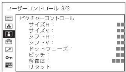 SONY PVM-2551MD - DVI/HD15 入力のとき - 2