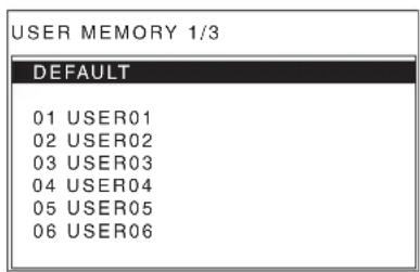SONY PVM-2551MD - Loading USER MEMORY - 2
