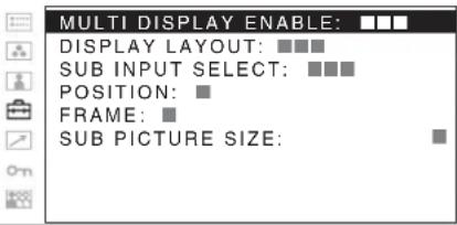 SONY PVM-2551MD - MULTI DISPLAY SETTING - 1