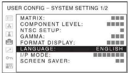SONY PVM-2551MD - メニュー表示言語の切り 換え - 4