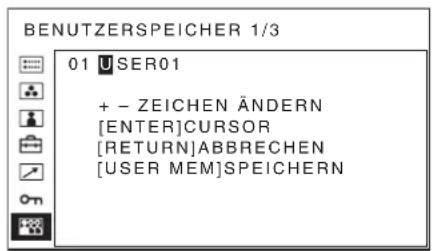 SONY PVM-2551MD - Ändern des Namens - 2