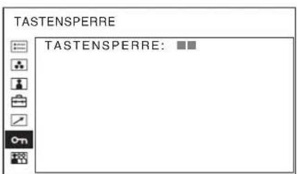 SONY PVM-2551MD - Menü TASTENSPERRE - 1