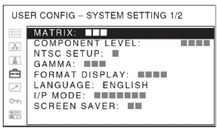 SONY PVM-2551MD - Auswählen der Menüsprache - 3
