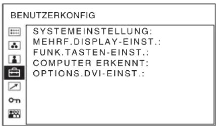 SONY PVM-2551MD - Menü BENUTZERKONFIG - 1