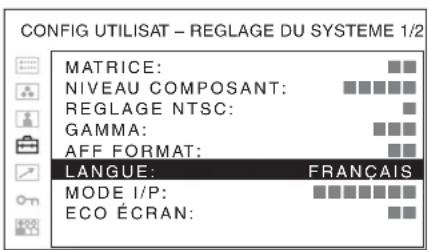 SONY PVM-2551MD - Sélection de la langue de menu - 5