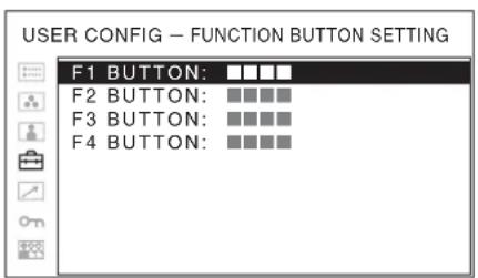SONY PVM-2551MD - FUNCTION BUTTON SETTING - 1