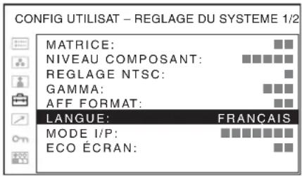 SONY PVM-2551MD - Utilisation du menu - 3