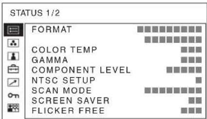 SONY PVM-2551MD - Auswählen der Menüsprache - 2