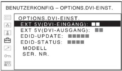 SONY PVM-2551MD - OPTIONS.DVI-EINST. - 1