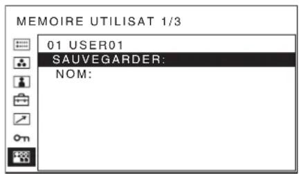 SONY PVM-2551MD - Pour sauvegarder le réglage d'image - 1