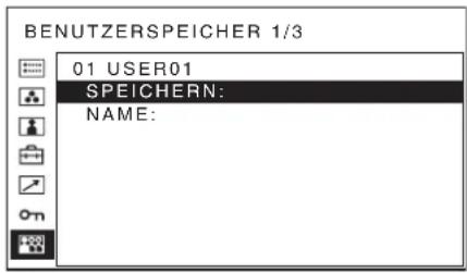 SONY PVM-2551MD - Zum Speichern der Bildeinstellung - 1