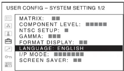 SONY PVM-2551MD - Using the Menu - 3