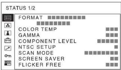 SONY PVM-2551MD - Selecting the Menu Language - 2