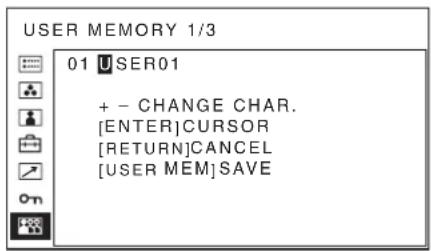 SONY PVM-2551MD - To change the name - 2