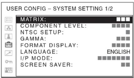 SONY PVM-2551MD - Sélection de la langue de menu - 3