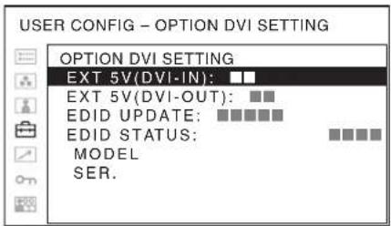 SONY PVM-2551MD - OPTION DVI SETTING - 1