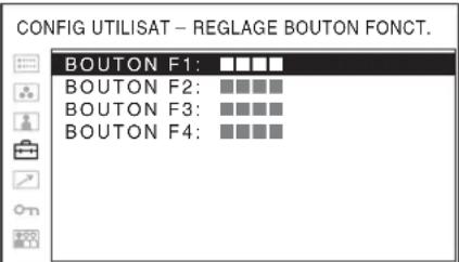 SONY PVM-2551MD - REGLAGE BOUTON FONCT. - 1