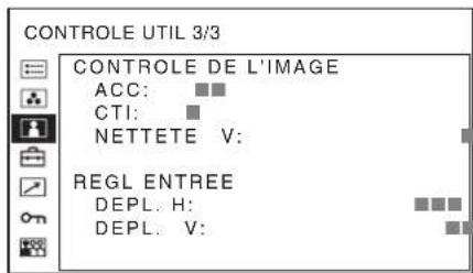 SONY PVM-2551MD - Menu CONTROLE UTIL - 3