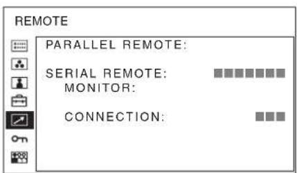 SONY PVM-2551MD - REMOTE menu - 1