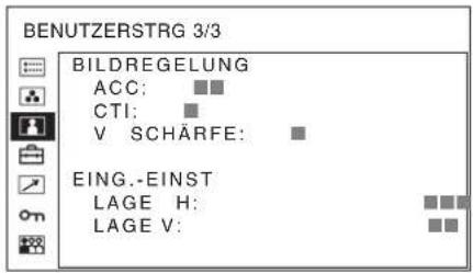 SONY PVM-2551MD - Menü BENUTZERSTRG - 3