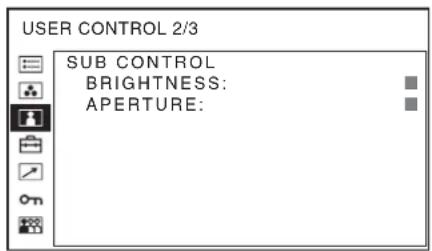 SONY PVM-2551MD - USER CONTROL menu - 2