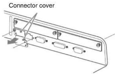 SONY PVM-2551MD - Removing the Connector Cover - 1