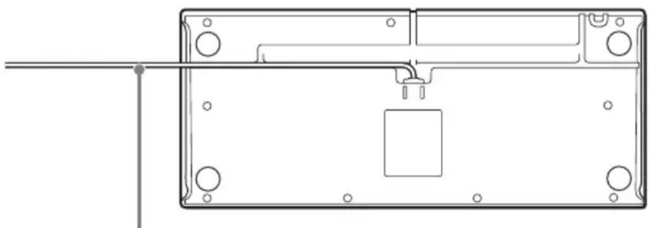 SONY RM-NS1000 - Anschließen des USB-Kabels - 1