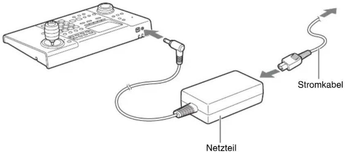 SONY RM-NS1000 - Anschließen der Netzteil - 1