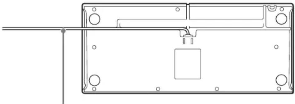 SONY RM-NS1000 - Raccordement du câble USB - 1