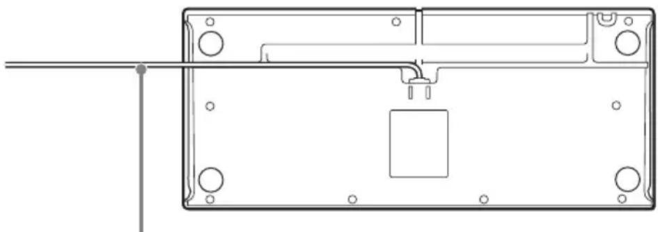 SONY RM-NS1000 - Collegamento del cavo USB - 1
