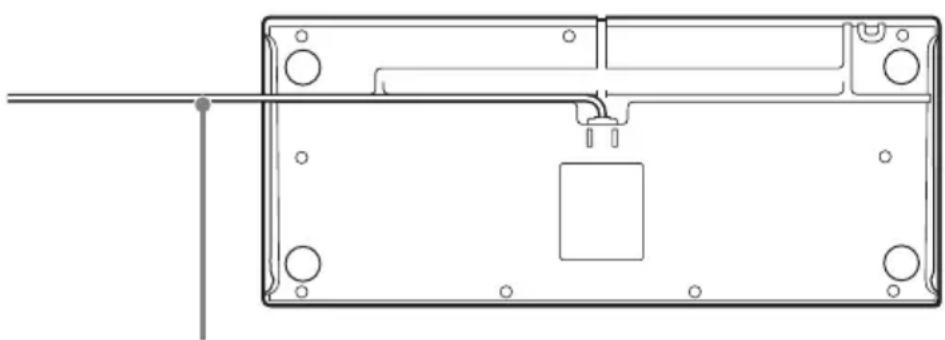 SONY RM-NS1000 - Conexión del cable USB - 1