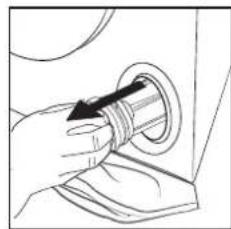 BAUKNECHT B7 89 SILENCE EE - Het filter van de afvoerpomp reinigen/restwater afvoeren - 5