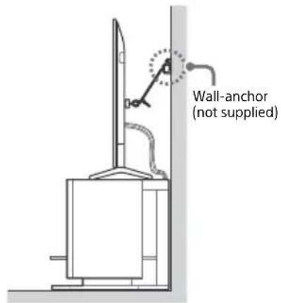 SONY FW-85BZ35L - Recommended Measures to Secure the LCD Display (models with Table-Top Stand only) - 5