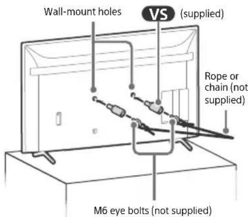 SONY FW-85BZ35L - Recommended Measures to Secure the LCD Display (models with Table-Top Stand only) - 4