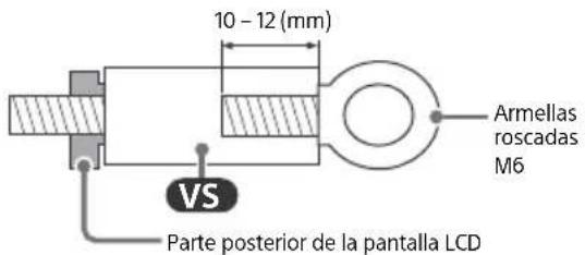 SONY FW-85BZ35L - Medidas recomendadas para la instalación de la pantalla LCD (modelos solo con soporte de sobremesa) - 4