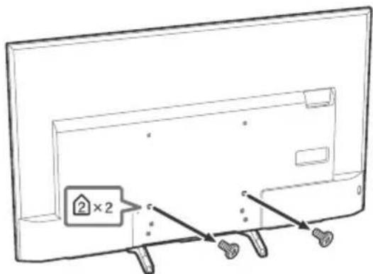 SONY FW-75XE8501 - Távolítsa el a TV hátulján található csavarokat. - 2