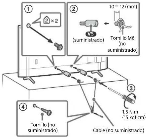 SONY FW-65EZ20L - Prevención de volcado (solo modelos con soporte de sobremesa) - 1