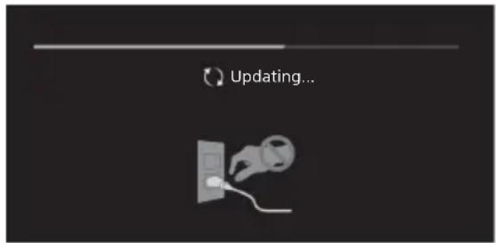SONY FW-65XE8501 - Når [En ny softwareopdatering til TV-systemet er tilgængelig...] meddelelsen vises. - 1