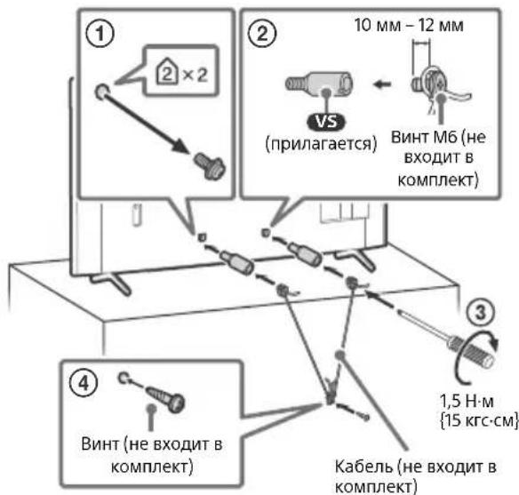 SONY FW-65BZ30J - Предотвращение опрокидывания - 2