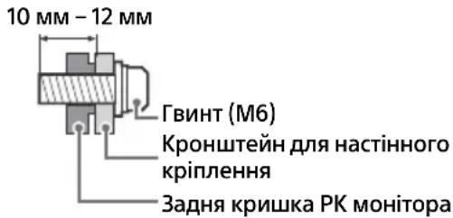 SONY FW-65BZ30J - Використання додаткового кронштейна для настінного кріплення (Крім режиму SU-WL850 або SU-WL450) (не входить до комплекту постачання) - 3