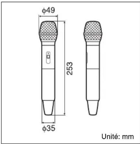 φ49 253 φ35 Unité: mm