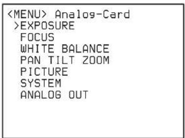 SONY BRC-300P - Opérations de menu à l'aide du pupitre de télécommande RM-BR300 - 2