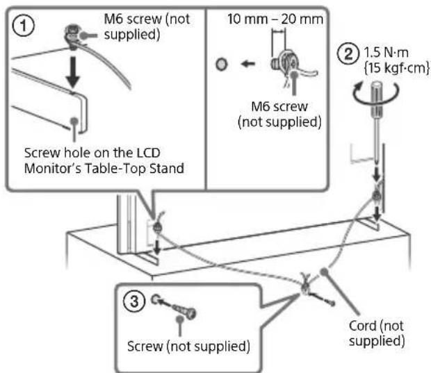 SONY FW-43BZ35J - Topple prevention - 1