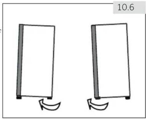 HAIER H4F272WDH1 - Using adjustable feet - 1
