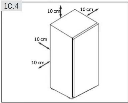 HAIER H4F272WDH1 - Space requirements - 2